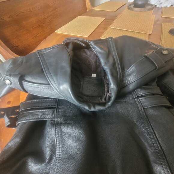 Coat perfecto thick leather adjustable - Picture 5 of 10